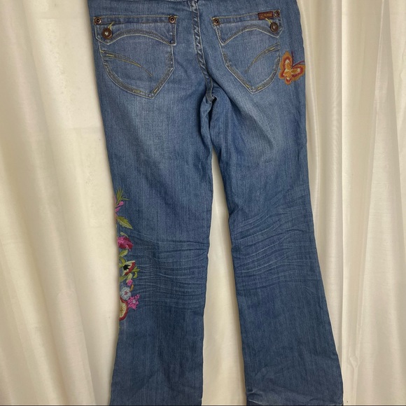 Zana Di embroidered boho hippie jeans - Picture 2 of 13